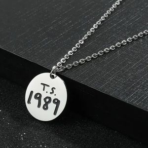 TAYLOR SWIFT 1989 silver pendant necklace